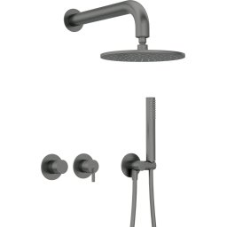Silia - Set de duș încastrat cu baterie orizontală NQS_D0YK Finisaj: titan