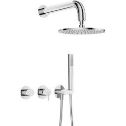 Silia - Set de duș încastrat cu baterie orizontală NQS_00YK Finisaj: crom