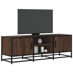 Dulap TV, stejar maro, 120x35x41 cm, lemn prelucrat si metal GartenMobel Dekor