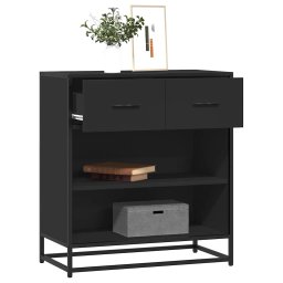Bufeta neagra 68x35x76 cm lemn prelucrat GartenMobel Dekor