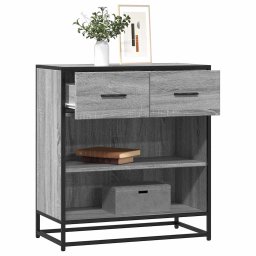 Bufeta gri Sonoma 68x35x76 cm din lemn prelucrat GartenMobel Dekor