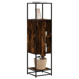 Dulapuru stejar afumat 35,5x35x139 cm lemn si metal prelucrat GartenMobel Dekor
