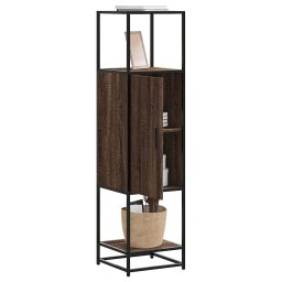 Dulapuru stejar maro 35,5x35x139 cm lemn si metal prelucrat GartenMobel Dekor