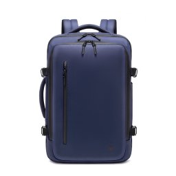 Rucsac cu Vacuum, 22-45 L, Multifunctional, Rezistent la apa, Pompa de aer inclusa ,Laptop 15.6 inchi, 46x15x32 cm, Albastru