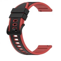 Curea silicon QR doua culori neagra cu roșu 20mm- 445320