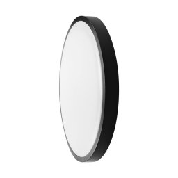 Plafonieră LED Cu Senzor, 24W, Cip SAMSUNG, 4000K, Rotundă, Ramă Neagră, IP44