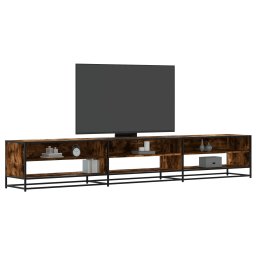 Comoda TV, stejar fumuriu, 270x40x46 cm, lemn prelucrat GartenMobel Dekor