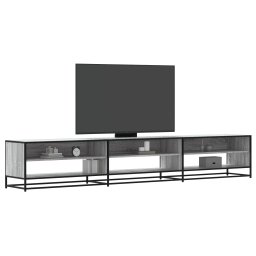 Comoda TV, gri sonoma, 270x40x46 cm, lemn compozit GartenMobel Dekor