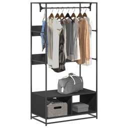 Sifonier, negru, 90x50x180 cm, lemn prelucrat GartenMobel Dekor