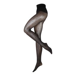 Swedish Stockings Ștrampeni fini 'Doris Dot' negru