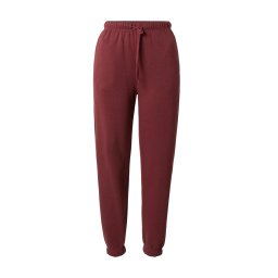 PIECES Pantaloni 'CHILLI' roșu vin