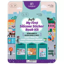 Tooky Toy: Carte de activități cu autocolante din silicon