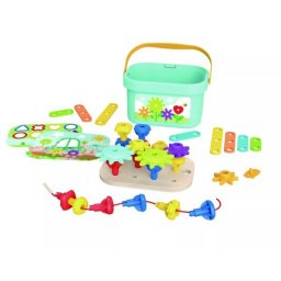 Tooky Toy: Set de construcție în găleată - Grădină