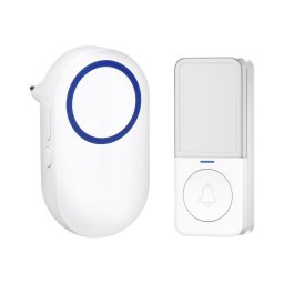 Sonerie fără fir pentru priză Solight 1L78 230V IP56 alb