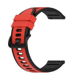 Curea silicon QR doua culori roșie cu negru 20mm- 440620