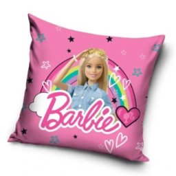 Barbie: Față de pernă cu model curcubeu, poliester - 40 x 40 cm