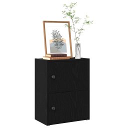 Biblioteca Stejar negru 40x24x52 cm Lemn prelucrat GartenMobel Dekor