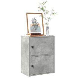 Biblioteca, gri beton, 40x24x52 cm, lemn prelucrat GartenMobel Dekor