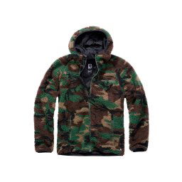 Brandit Jachetă fleece șamoa / maro / verde