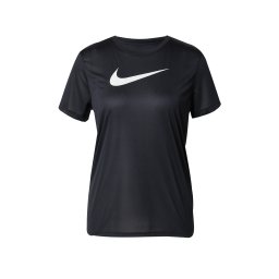 NIKE Tricou funcțional negru / alb