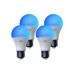 Pachet 4 becuri LED inteligente W4 Lite, Wi-Fi, sincronziare muzica/jocuri, E27, 9W, 806 lm, lumina colorata