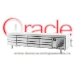 Masă rece, bază frigorifică pentru linia de gătit, 2400x700x650 mm Infrico