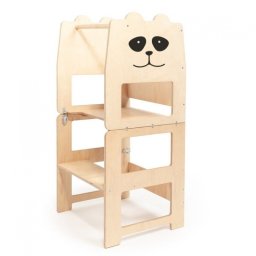 Tuktuk Turn de invatare Learning Tower pentru copii 3in1 pliabil Natural