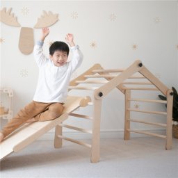 Tuktuk Set de cățărat Montessori reglabil - natural