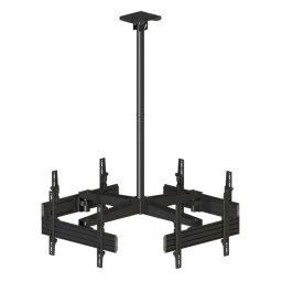 Suport de tavan pentru 4 televizoare Multibrackets 40 - 65 inch Black
