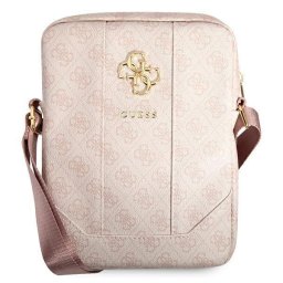 Geanta Guess 10 inch 4G Big Metal Logo, culoare roz, stil elegant