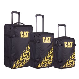 Penar Set 3 trollere CATERPILLAR Soft Luggage (20/23/27 inch) - material poliester - galben/negru