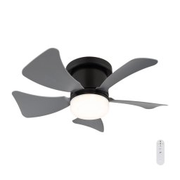 Globo 03609A - Ventilator de tavan HINES cu LED dimabil, 10W/230V, cu telecomandă, gri