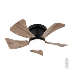Globo 03609H - Ventilator de tavan cu LED dimabil HINES LED/10W/230V + telecomandă, maro
