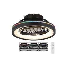 Ventilator LED RGB dimabil de tavan Globo 03665 DEANNE LED/40W/230V + telecomandă