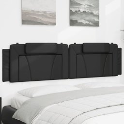 Perna pentru tablie pat, negru, 200 cm, piele artificiala GartenMobel Dekor