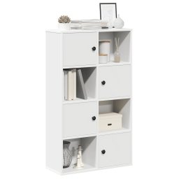 Biblioteca alba 60x24x101,5 cm din lemn prelucrat GartenMobel Dekor