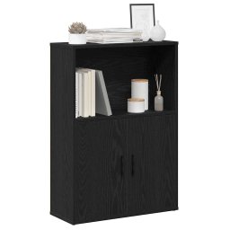 Biblioteca Stejar negru 60x24x85 cm Lemn prelucrat GartenMobel Dekor