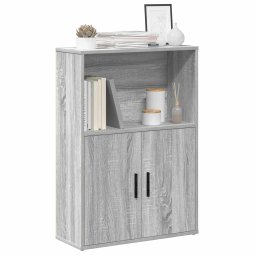 Biblioteca, gri sonoma, 60x24x85 cm, lemn prelucrat GartenMobel Dekor