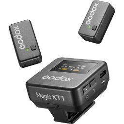 ​Kit Lavaliera Microfon Wireless 2.4 Ghz pentru Camera si Telefon Godox Magic XT1 All purpose kit