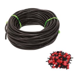 MXM Set de irigare 30 m furtun de 4/7 mm + 20 aspersoare la capăt