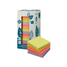 Notes adeziv 75 x 75 mm, 16 x 100 file/pachet, Nature Info Notes