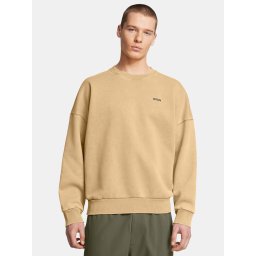 Hanorace și bluze cu glugă - Under Armour M Icon Heavyweight Fleece Wash Oversized Crew Brown Maro