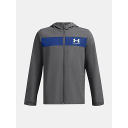 Boys' jacket Under Armour UA Sportstyle Windbreaker-GRY - Boys