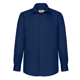 FRUIT OF THE LOOM F13•LONG SLEEVE POPLIN SHIRT