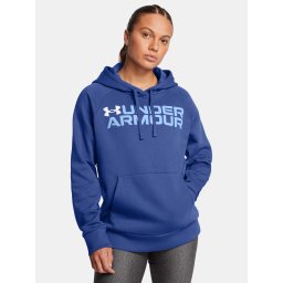 Women's sweatshirt Under Armour Rival Fleece Wordmark Hoodie-BLU - Women's