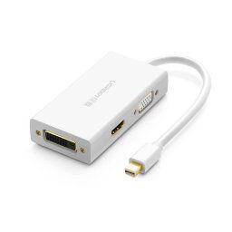 Adaptor Mini DisplayPort la HDMI/VGA/DVI UGREEN MD114 , alb
