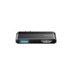 Hub USAMS US-S462 TYPE-C USB + HDMI gri