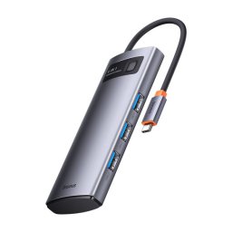 HUB Baseus Metal Gleam Series 4 in 1 USB tip C - 4 x USB 3.2 Gen. 1 (WKWG070013)
