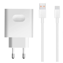 Incarcator retea cu cablu USB-C Huawei HW-110600E02, 66W, 6A, 1 x USB-A, Alb 02221773