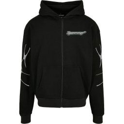 MT Upscale Hanorac gri închis / roz / negru